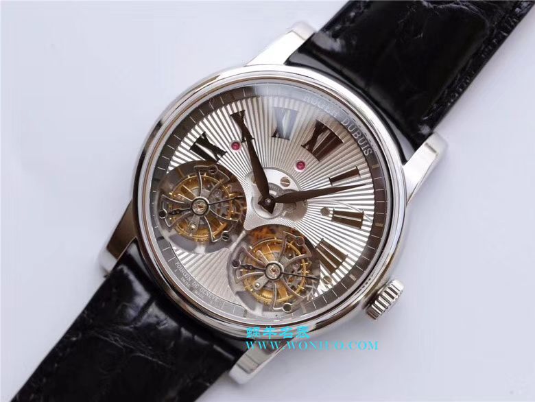 罗杰杜彼致敬系列真双 Tourbillon  行业唯一一款搭载双飞轮的 top  Replica Copy  wrist watches  / LJ022