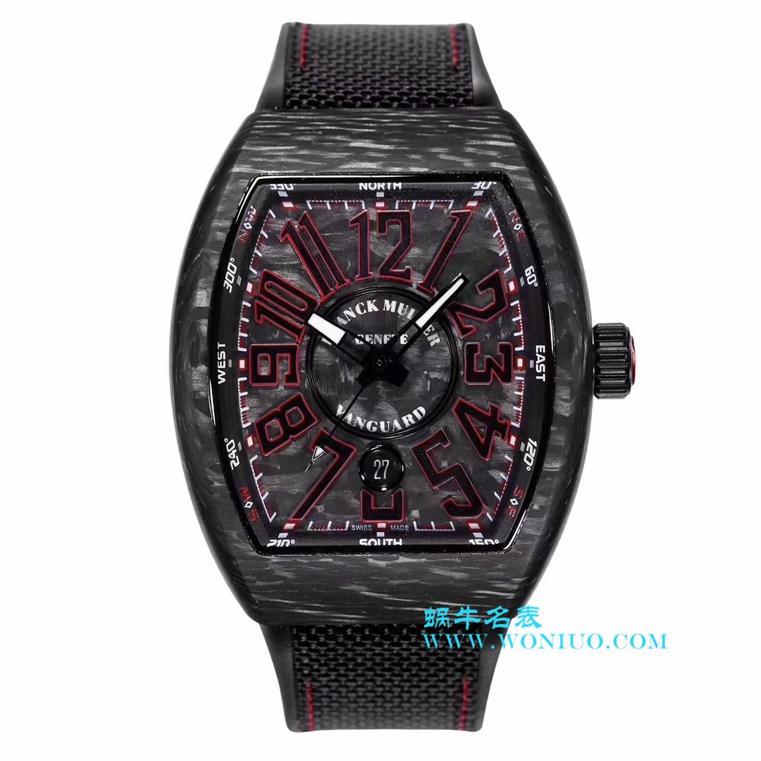 法穆兰FRANCK MULLER Replica Copy 再创新作V45在夜幕低垂之时，Vanguard Carbon  fibre 展现充满未来感的外型，令人耳目一新 / FL026
