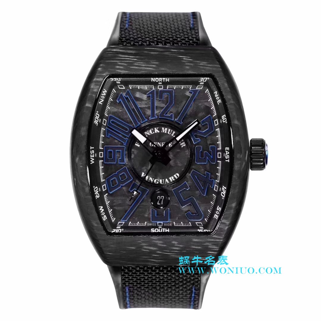 法穆兰FRANCK MULLER Replica Copy 再创新作V45在夜幕低垂之时，Vanguard Carbon  fibre 展现充满未来感的外型，令人耳目一新 / FL026