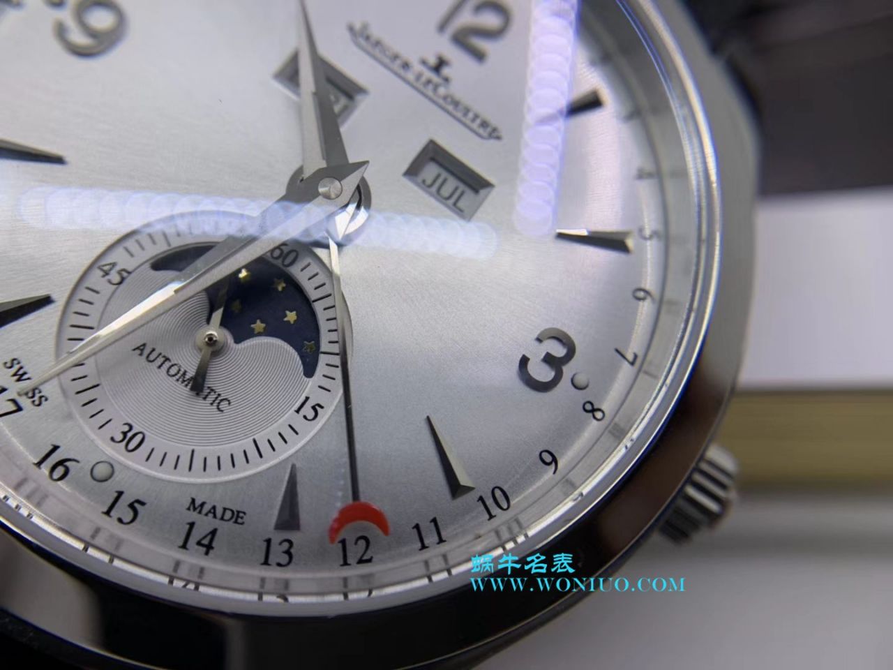 【OM Perfect  High quality  Replica Watches 】 Jaeger-LeCoultre 大师系列Q1558420多功能月相 wrist watches  / JJ112