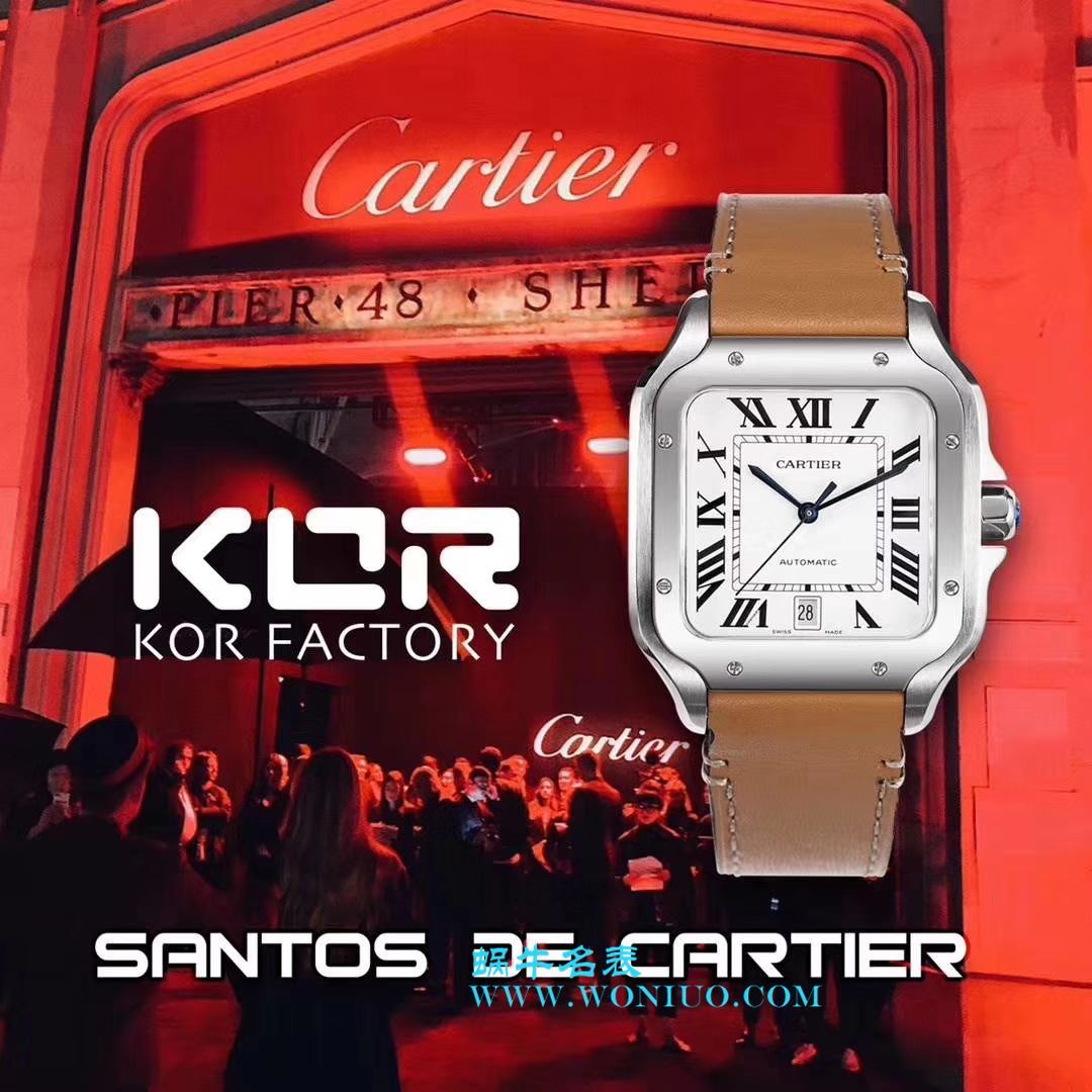 【KOR Perfect  High quality  Replica Watches 】 Cartier  桑托斯 Santos 系列WSSA0009 wrist watches  / K162