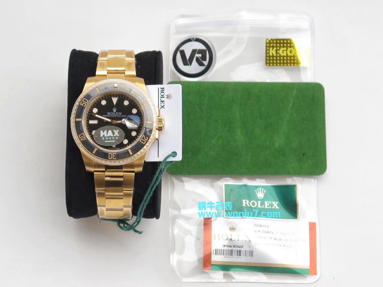 【独家 Video analysis VR Perfect  High quality  Replica Watches 】 Rolex  Submariner 型116612-LN-97203包间金 Submariner  / R197