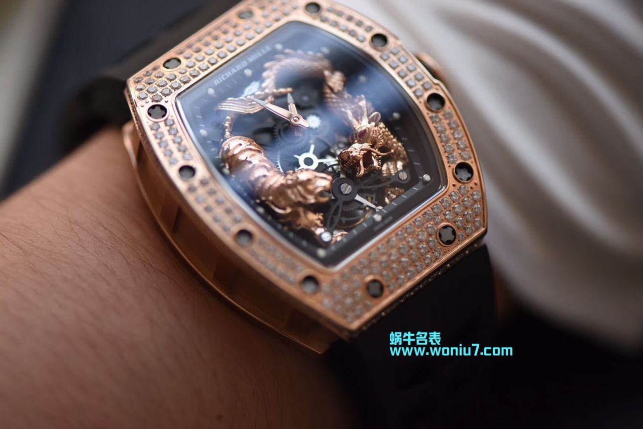 【KV Perfect  top  Replica Watches 】 Richard Miller 女士系列RM 51-01 TOURBILLON TIGER AND DRAGON - MICHEL wrist watches  / RM 051