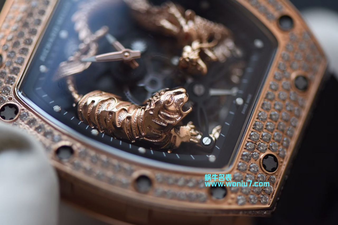 【KV Perfect  top  Replica Watches 】 Richard Miller 女士系列RM 51-01 TOURBILLON TIGER AND DRAGON - MICHEL wrist watches  / RM 051