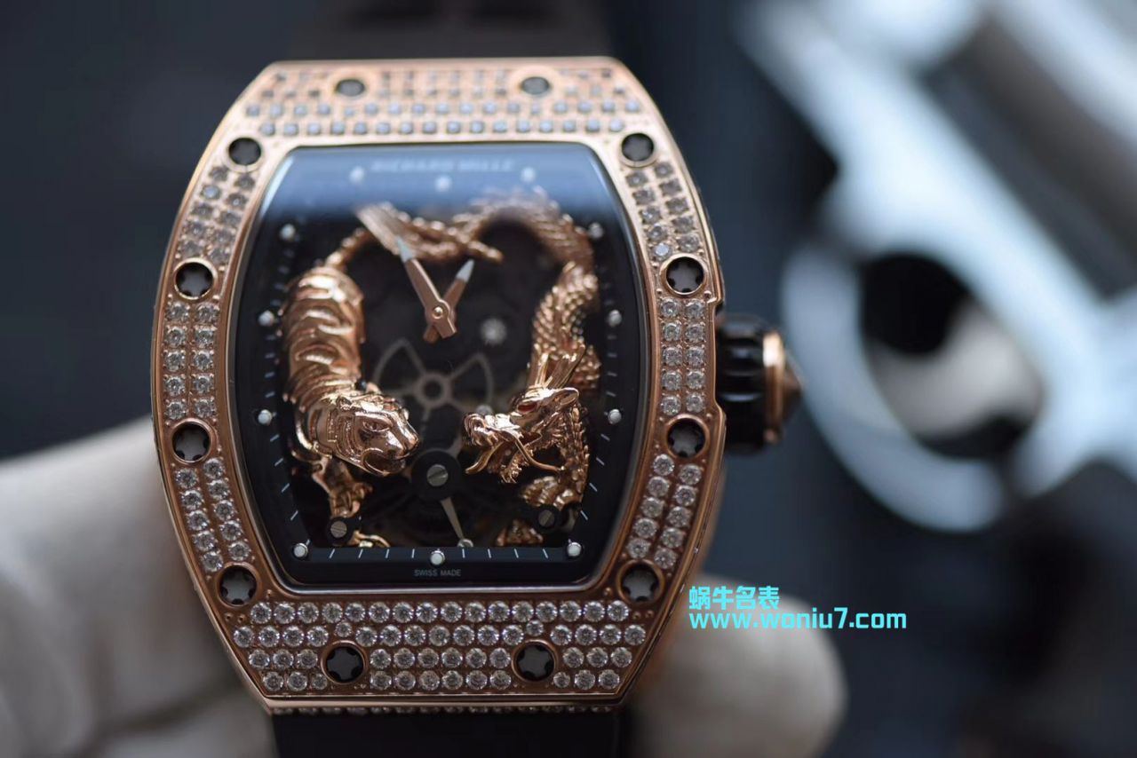 【KV Perfect  top  Replica Watches 】 Richard Miller 女士系列RM 51-01 TOURBILLON TIGER AND DRAGON - MICHEL wrist watches  / RM 051