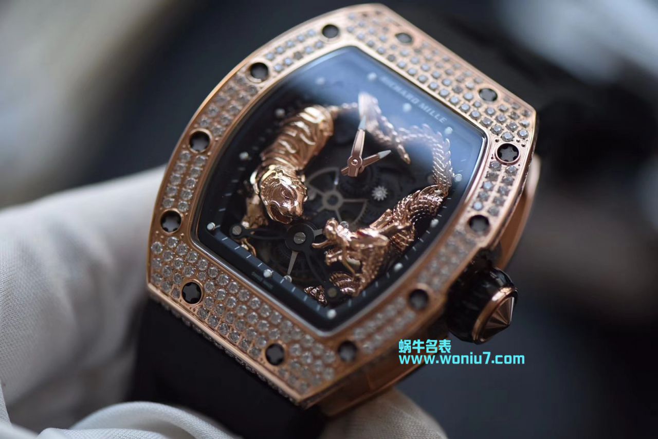 【KV Perfect  top  Replica Watches 】 Richard Miller 女士系列RM 51-01 TOURBILLON TIGER AND DRAGON - MICHEL wrist watches  / RM 051