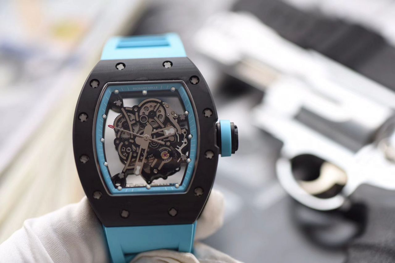 【KV Perfect  High quality  Copy  Watches 】RICHARD MILLE RICHARD MILLE男士系列RM 055 carbon fiber  wrist watches  / KV RM 055