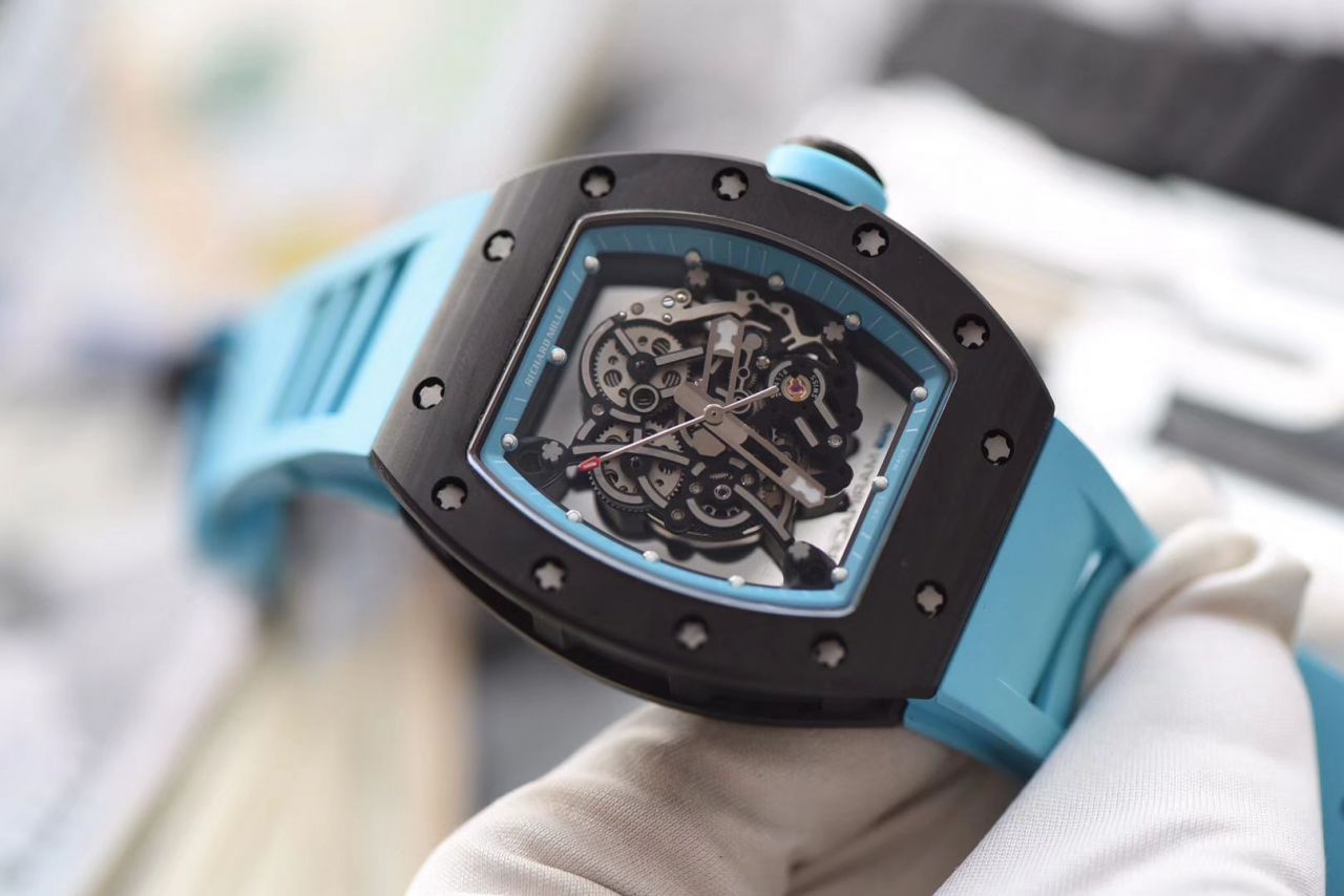 【KV Perfect  High quality  Copy  Watches 】RICHARD MILLE RICHARD MILLE男士系列RM 055 carbon fiber  wrist watches  / KV RM 055