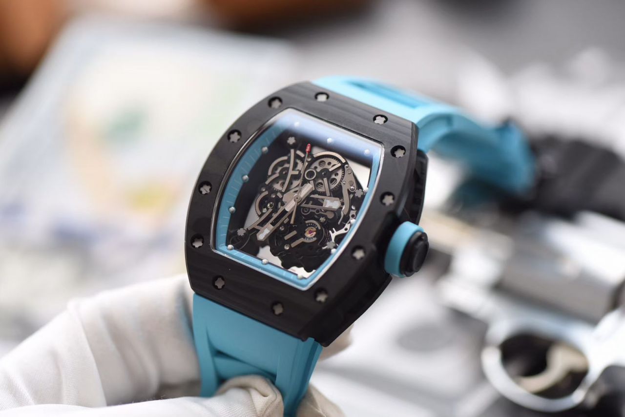 【KV Perfect  High quality  Copy  Watches 】RICHARD MILLE RICHARD MILLE男士系列RM 055 carbon fiber  wrist watches  / KV RM 055