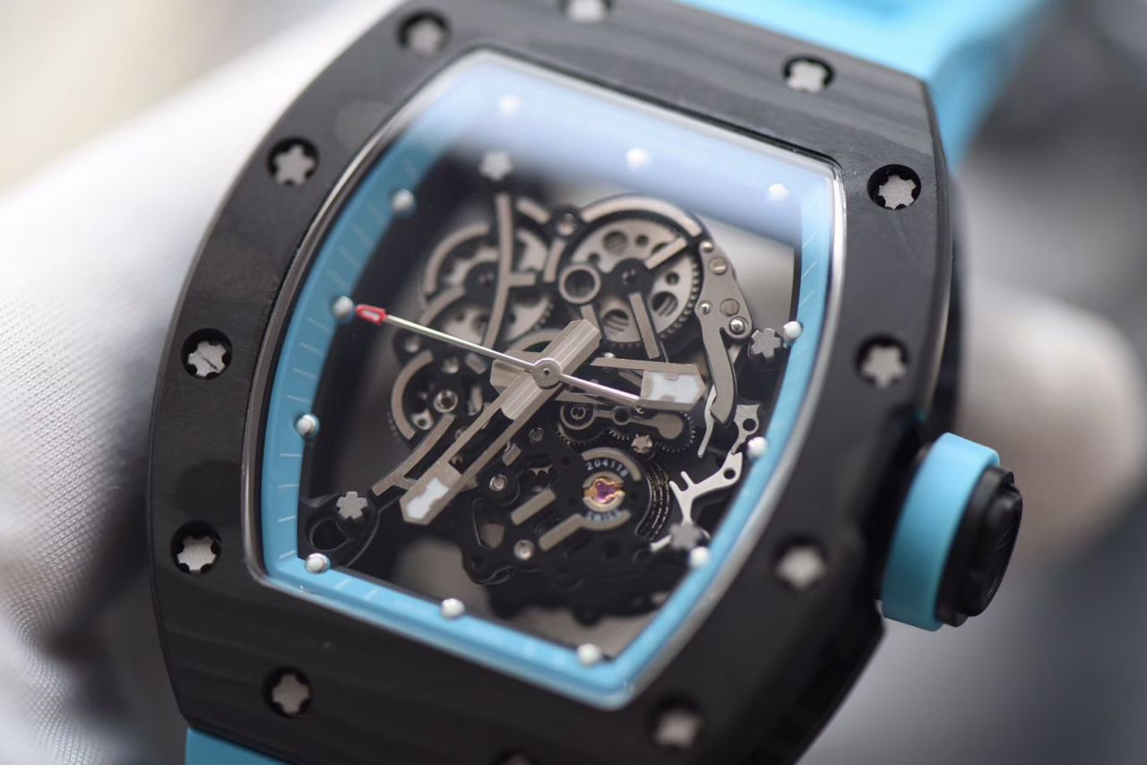 【KV Perfect  High quality  Copy  Watches 】RICHARD MILLE RICHARD MILLE男士系列RM 055 carbon fiber  wrist watches  / KV RM 055
