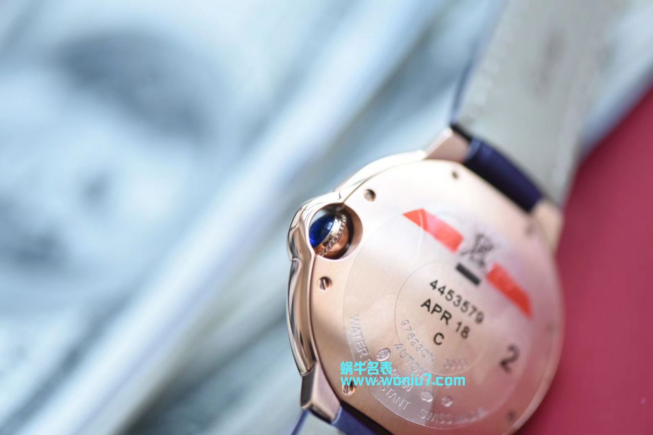 【V6 Perfect  High quality  Knockoff  Watches 】 Cartier  蓝气球系列WGBB0009 wrist watches 36毫米 