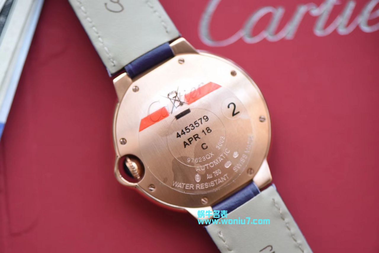 【V6 Perfect  High quality  Knockoff  Watches 】 Cartier  蓝气球系列WGBB0009 wrist watches 36毫米 