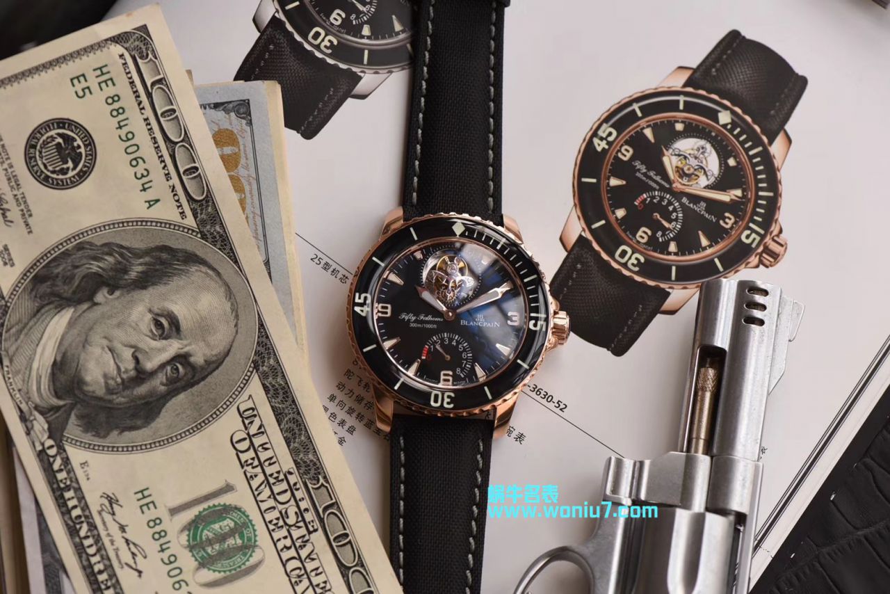 【JB Perfect  High quality  Replica Copy  Watches 】Blancpain  Fifty Fathoms 系列5025-3630-52A Tourbillon  wrist watches  / BP055
