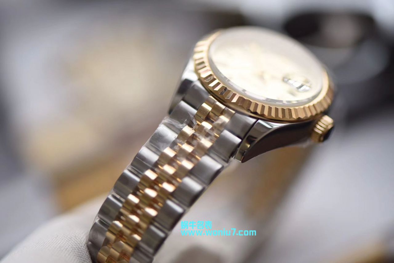 【包金款】 Rolex 女装  Datejust  Replica Copy 179173（条钉）279173（钻钉）香槟色 wrist watches  / R250