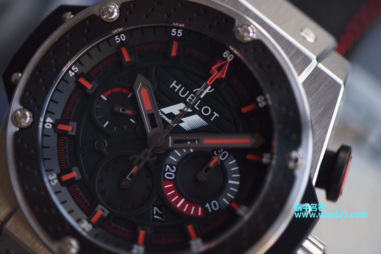 【V6 Factory  Perfect  High quality  top  Replica Watches 】  Hublot  F1 King Power 计时码表 限量版 wrist watches  / YB060