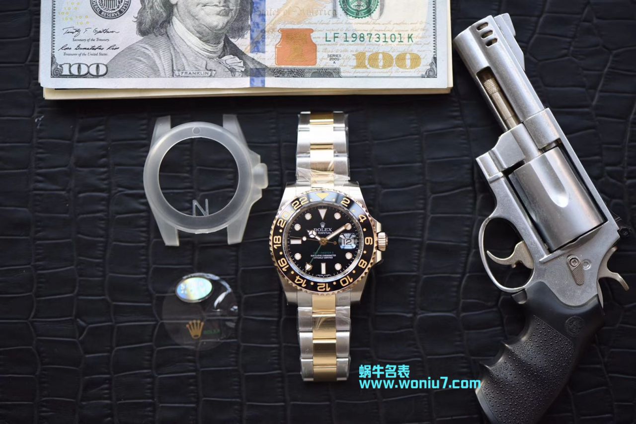 【N Factory  Perfect  High quality  Knockoff  Watches 】 Rolex  GMT MASTER II系列116713-LN-78203包真金 wrist watches  / R251