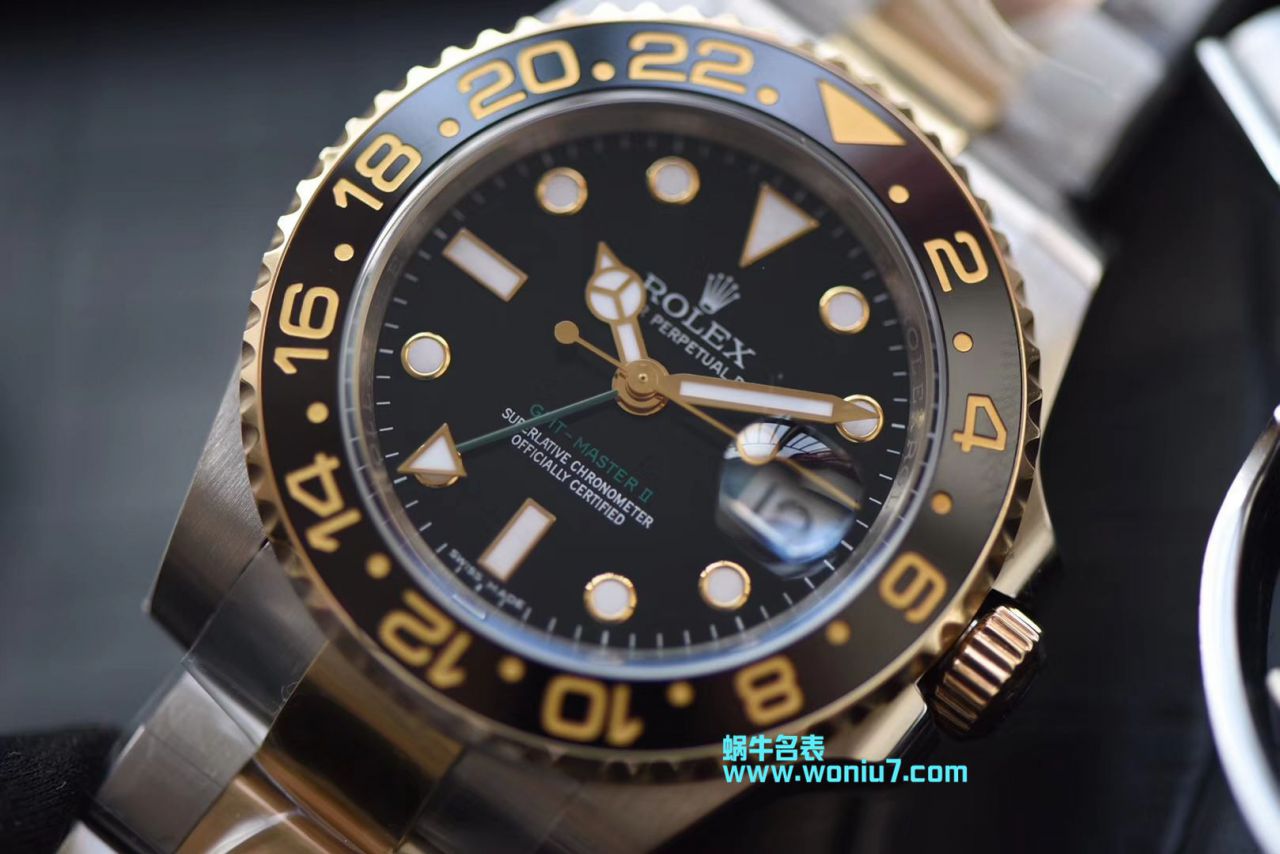 【N Factory  Perfect  High quality  Knockoff  Watches 】 Rolex  GMT MASTER II系列116713-LN-78203包真金 wrist watches  / R251