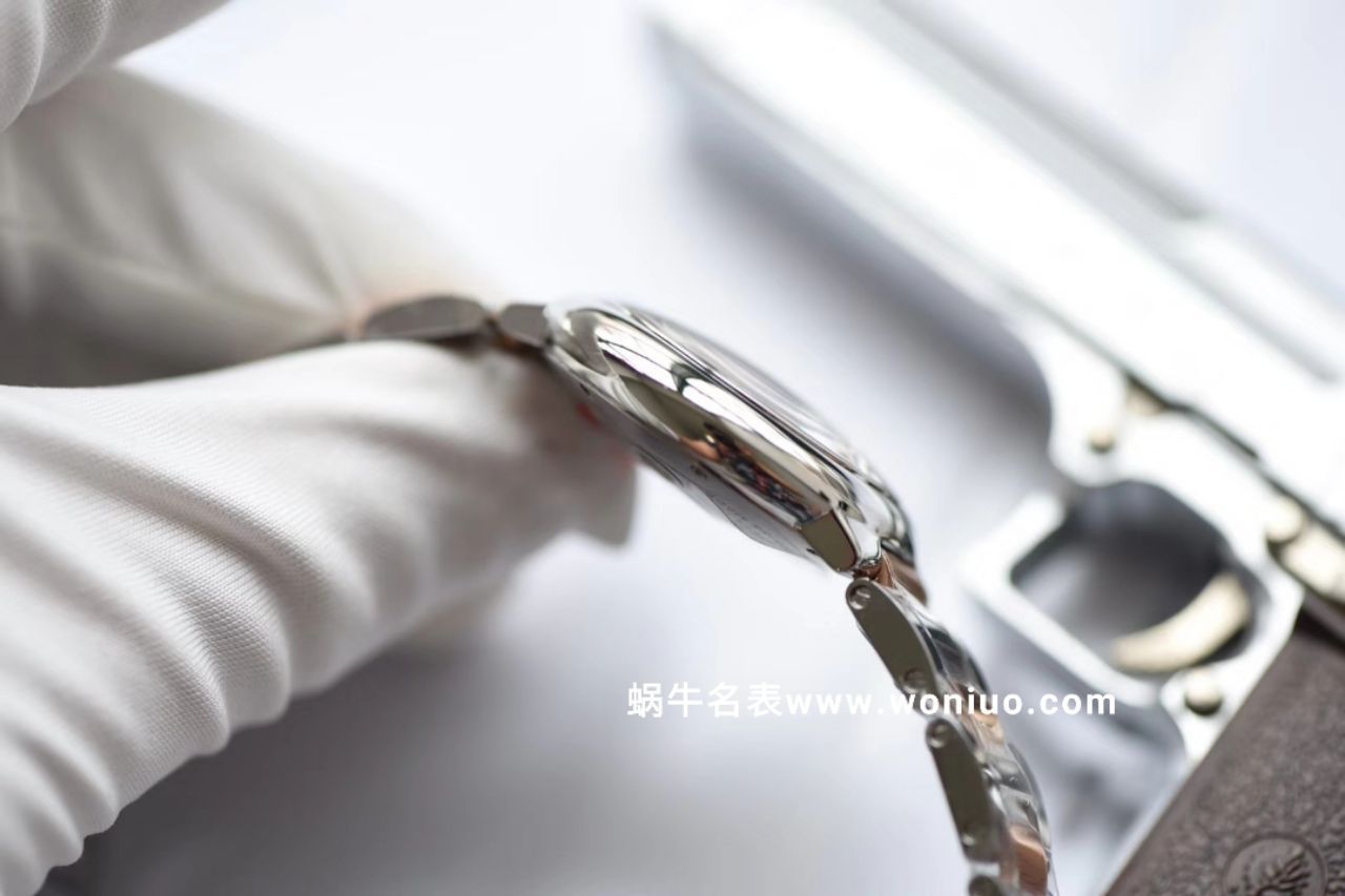 V6 Factory 神器蓝气球新色～间玫瑰金贝母面 33mm直径机械女表 / K155