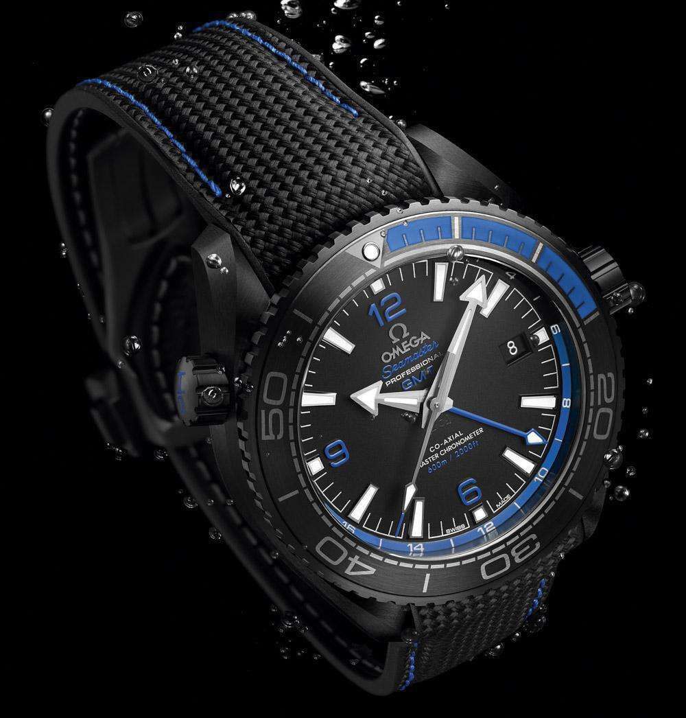 VSOMEGA全黑 Composite 海洋宇宙600米 “深海之黑” Perfect  High quality  Replica Watches 215.92.46.22.01.001 wrist watches  / M370