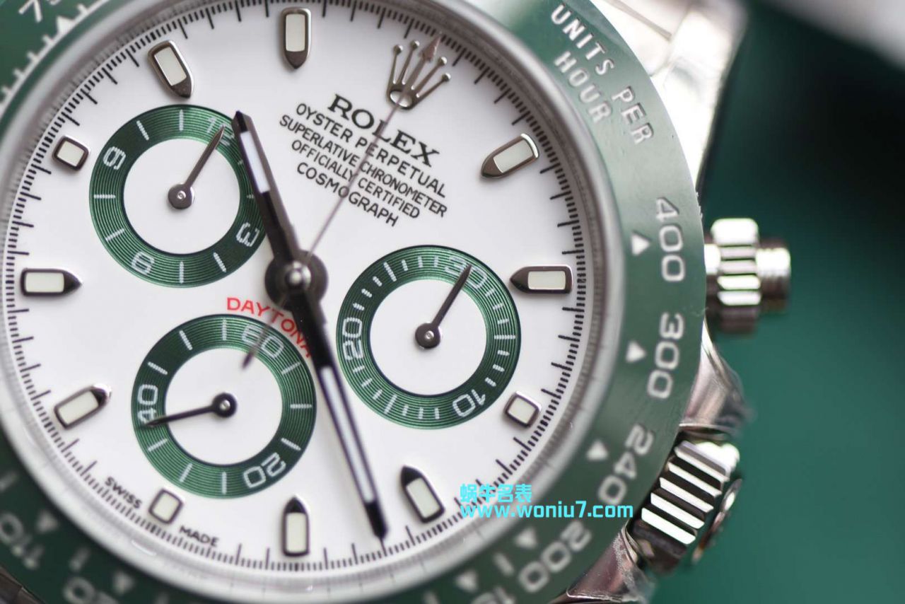 【台湾 Factory  Perfect  High quality  Replica Watches 】 Rolex  Ditongna 绿圈～最高品质 / R242