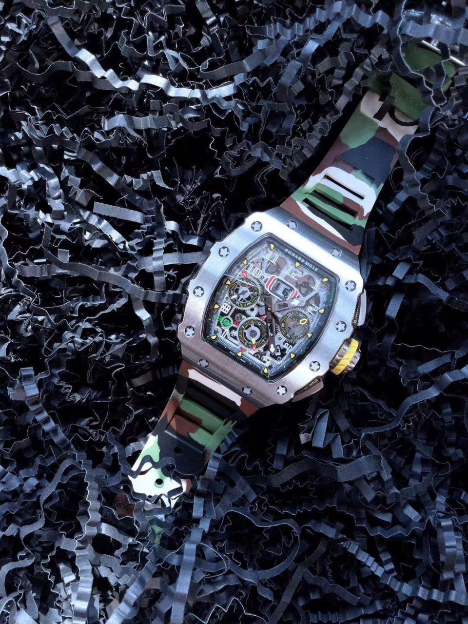 【独家 Video analysis KV Perfect  High quality  Replica Watches 】 Richard Miller RICHARD MILLE男士系列RM 11-03RG wrist watches  / RM 011D