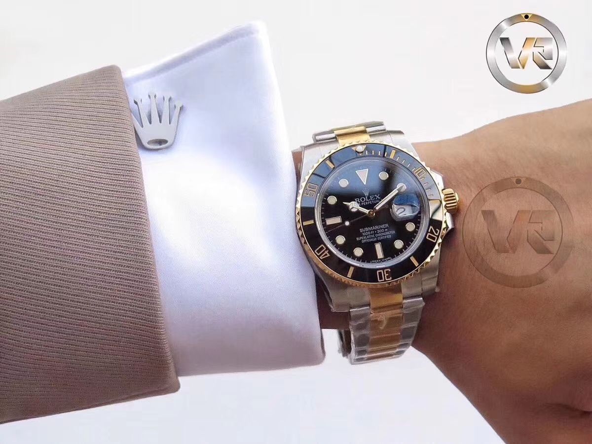 【独家 Video analysis VR Perfect  High quality  Replica Watches 】 Rolex  Submariner 型116612-LN-97203包间金 Submariner  / R197