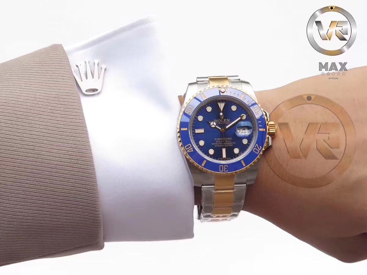 【独家 Video analysis VR Perfect  High quality  Replica Watches 】 Rolex  Submariner 型116612-LN-97203包间金 Submariner  / R197