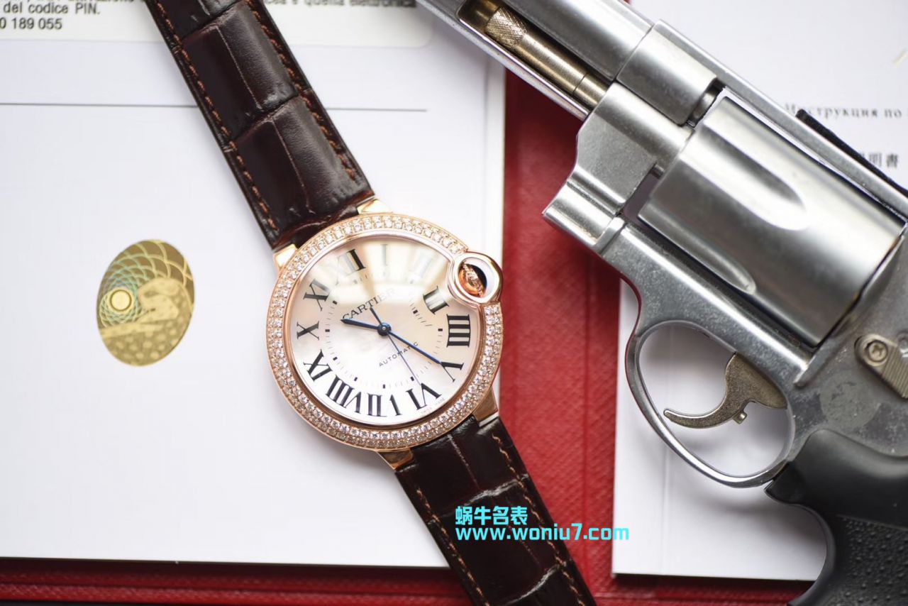 V6出品  Cartier  奢华蓝气球36 毫米女装机械 wrist watches  / K172