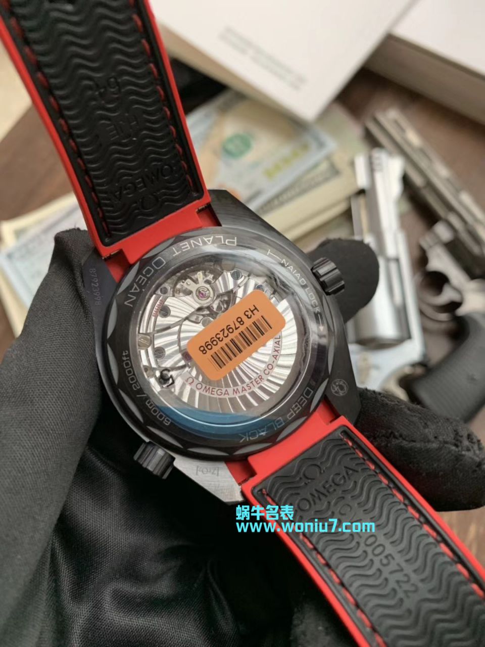 VSOMEGA全黑 Composite 海洋宇宙600米 “深海之黑” Perfect  High quality  Replica Watches 215.92.46.22.01.001 wrist watches  / M370