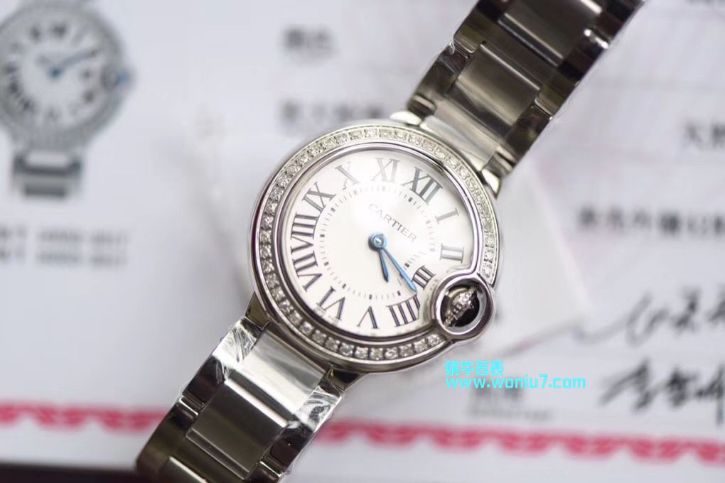 【渠道原单】 Cartier  蓝气球系列WE9003Z3 wrist watches 28毫米女士真钻石英 / K173