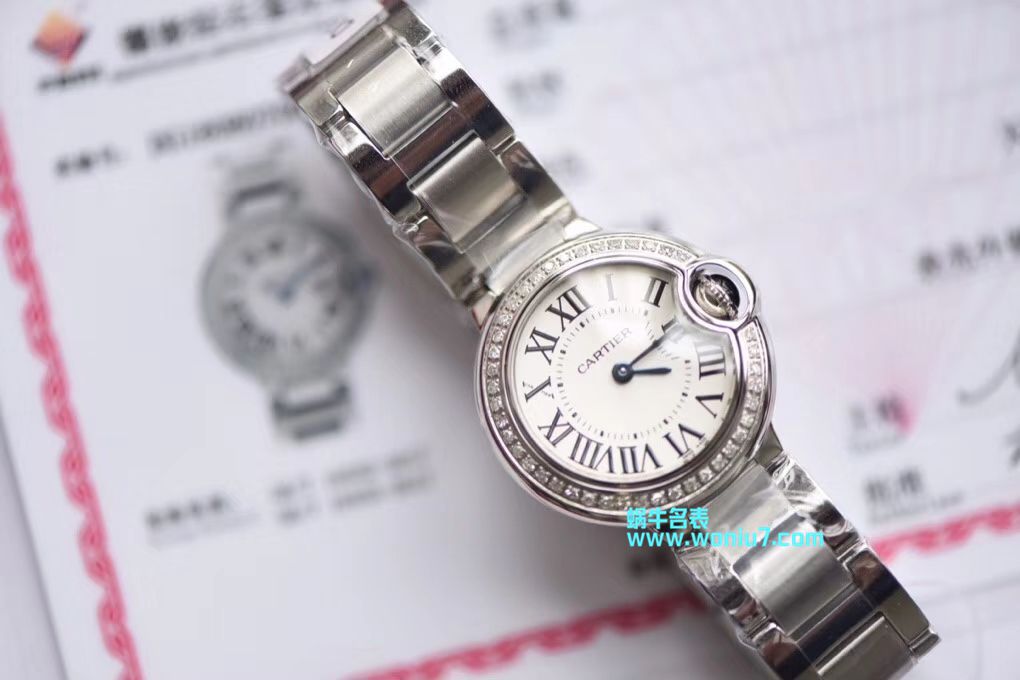【渠道原单】 Cartier  蓝气球系列WE9003Z3 wrist watches 28毫米女士真钻石英 / K173