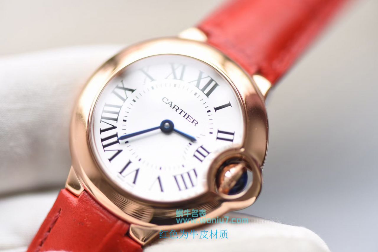 【HBBV6 Perfect  High quality  Replica Watches 】 Cartier  蓝气球系列小号蓝气球28毫米石英W6900256女士 wrist watches 《配鳄鱼皮》 / K139