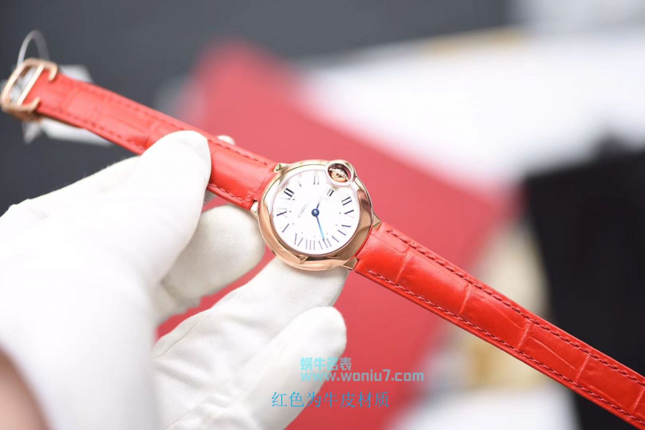 【HBBV6 Perfect  High quality  Replica Watches 】 Cartier  蓝气球系列小号蓝气球28毫米石英W6900256女士 wrist watches 《配鳄鱼皮》 / K139
