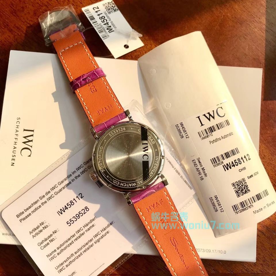 【渠道原单】IWC IWC 表柏涛菲诺系列IW458112 wrist watches 女装 / WG176