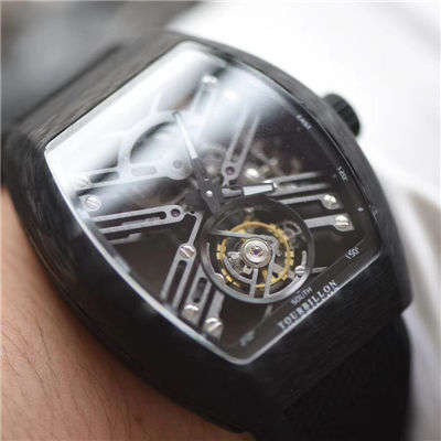 【JB Perfect  High quality 精 Replica Watches 】法穆兰NEW SARATOGE系列V 45 T SQT CARBONE Tourbillon  wrist watches 