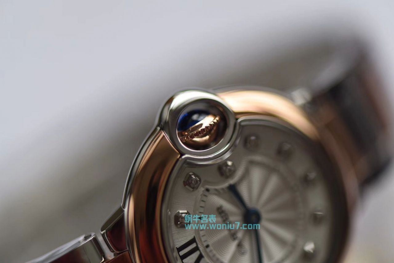 【V6 Perfect  top  High quality  Knockoff  Watches 】 Cartier  蓝气球系列W3BB0005 wrist watches 女装28毫米石英 Movement  / K182
