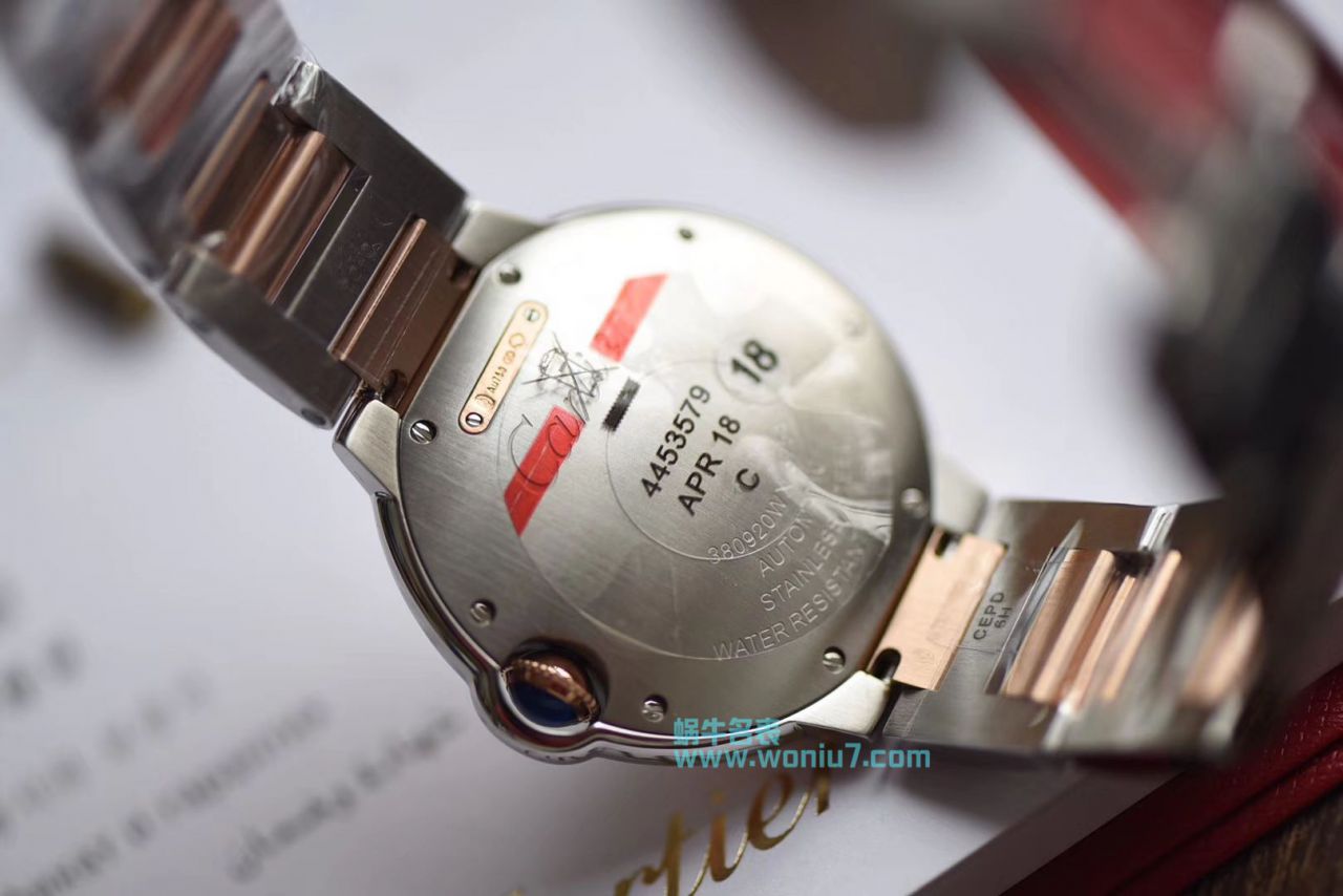 【V6 Perfect  top  High quality 克隆 Replica Watches 】 Cartier  蓝气球系列W2BB0003 wrist watches 女装36毫米机械 / K183
