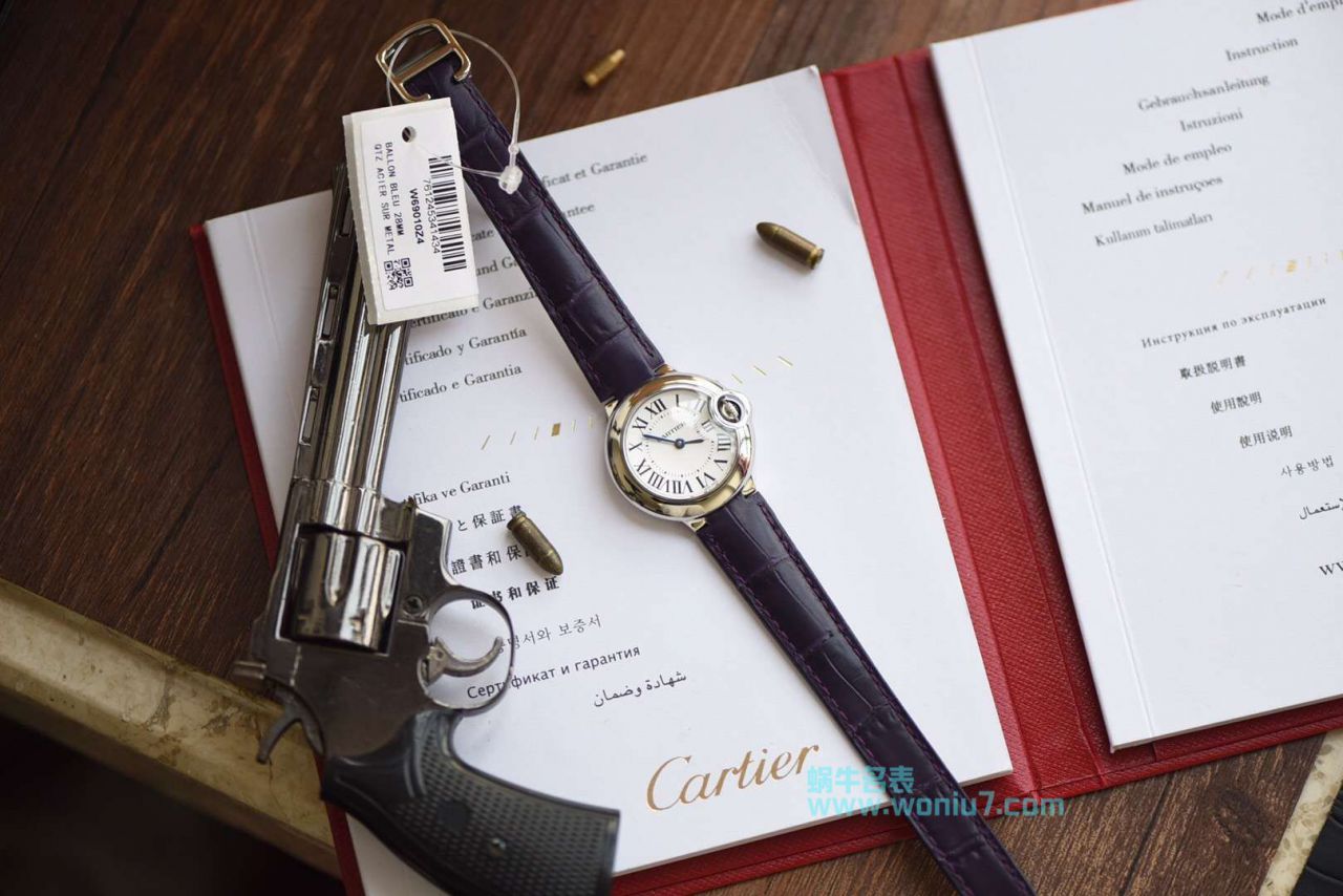 【HBBV6 Factory  Perfect  High quality  Replica Watches 】 Cartier  蓝气球系列小号蓝气球28毫米石英W69018Z4女士 wrist watches  / K119