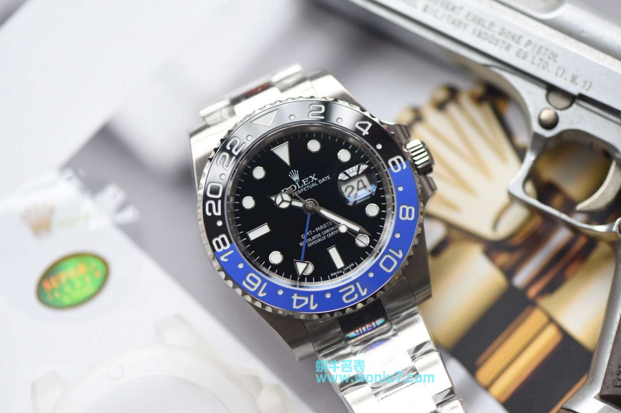 【N Factory  Perfect  High quality  Replica Watches 】N  Factory V9版本904L精钢蓝黑圈 Rolex  GMT MASTER 二代GMT116710BLNR-78200 wrist watches  / R256