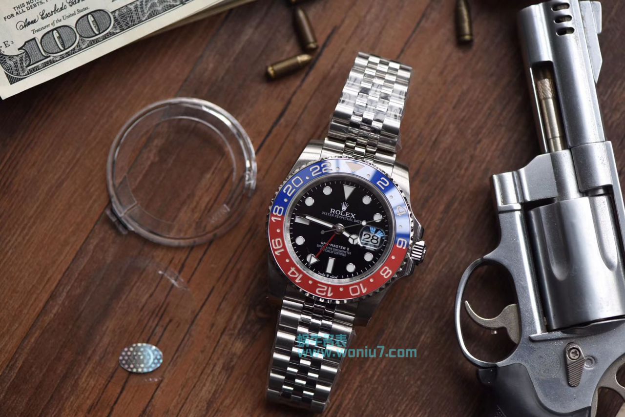【DJ Perfect  High quality  Replica Watches 】 Rolex  GMT MASTER II系列126710BLRO-0001 wrist watches 可乐圈 / R261
