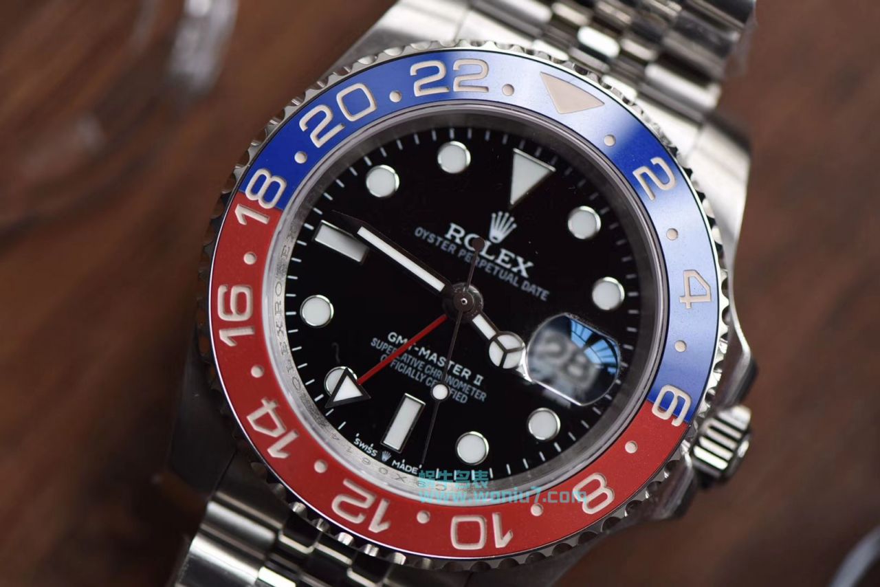 【DJ Perfect  High quality  Replica Watches 】 Rolex  GMT MASTER II系列126710BLRO-0001 wrist watches 可乐圈 / R261