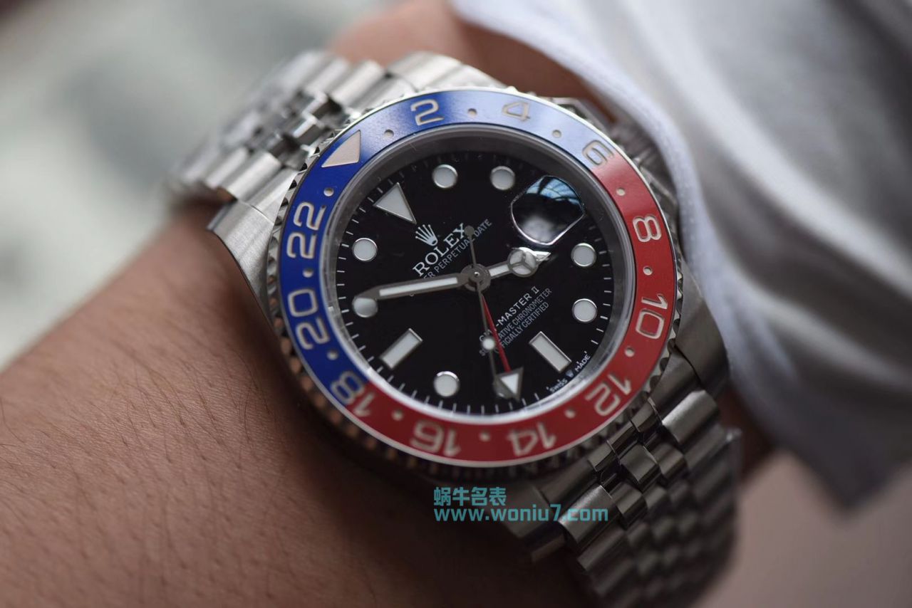 【DJ Perfect  High quality  Replica Watches 】 Rolex  GMT MASTER II系列126710BLRO-0001 wrist watches 可乐圈 / R261