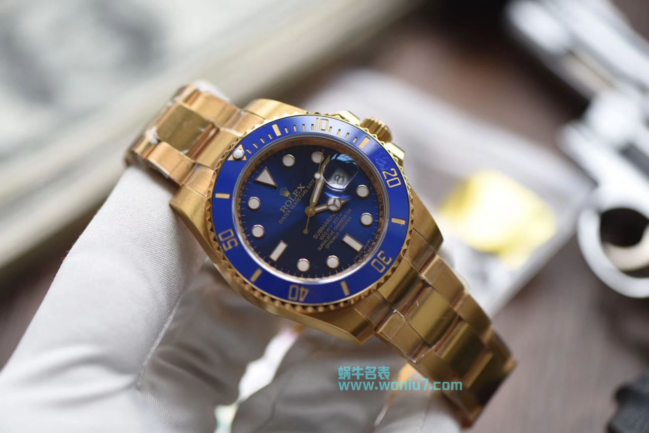 【VR全包真18K黄金款】 Rolex  Submariner 型 Perfect  Replica Copy 116618LB-97208 wrist watches  / R262