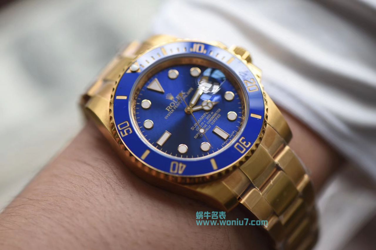【VR全包真18K黄金款】 Rolex  Submariner 型 Perfect  Replica Copy 116618LB-97208 wrist watches  / R262