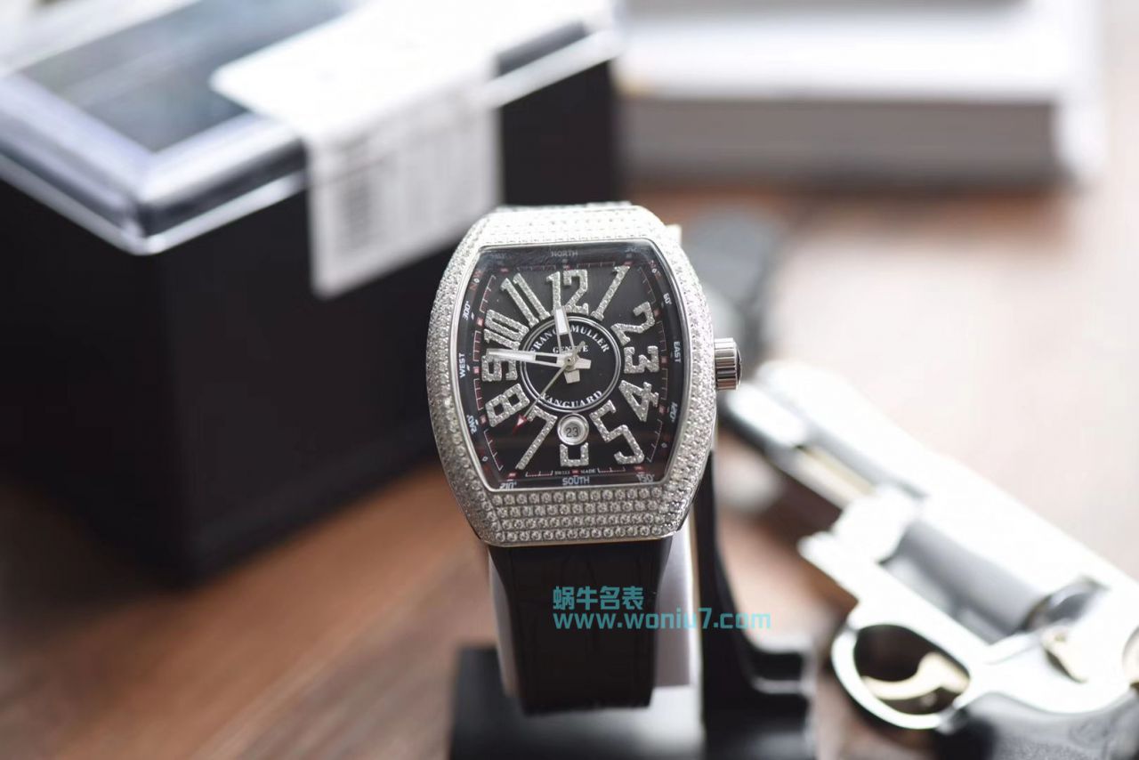【最高版本 Replica Copy ～F M 霸气V45】 Franck Muller VANGUARD系列V45镶钻 wrist watches  / FL031