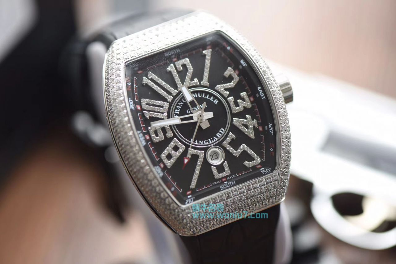 【最高版本 Replica Copy ～F M 霸气V45】 Franck Muller VANGUARD系列V45镶钻 wrist watches  / FL031