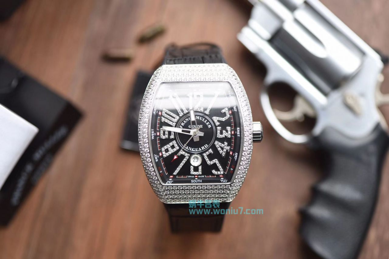 【最高版本 Replica Copy ～F M 霸气V45】 Franck Muller VANGUARD系列V45镶钻 wrist watches  / FL031
