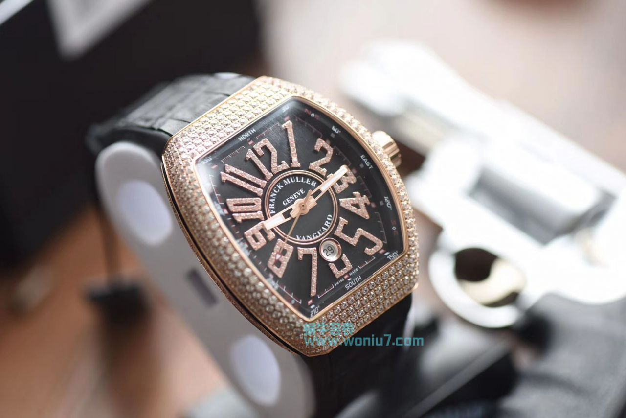 【最高版本 Replica Copy ～F M 霸气V45】 Franck Muller VANGUARD系列V45镶钻 wrist watches  / FL031