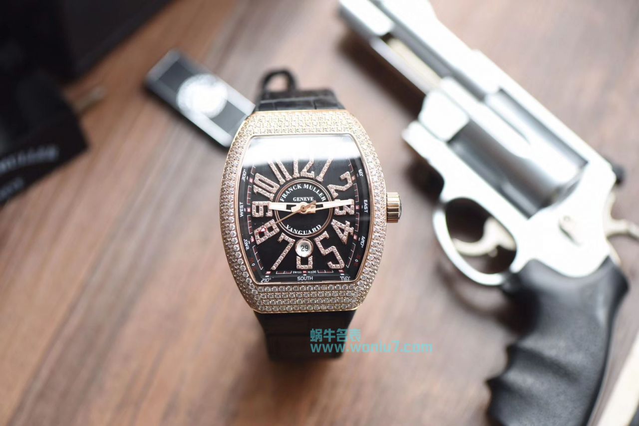 【最高版本 Replica Copy ～F M 霸气V45】 Franck Muller VANGUARD系列V45镶钻 wrist watches  / FL031