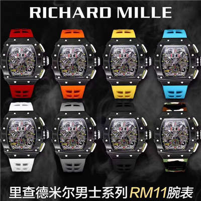 KV台湾 Factory 全新巨作RICHARD MILLE RICHARD MILLE RM011-03NTPT carbon fiber  wrist watches 